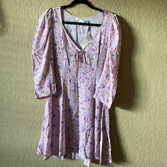 NWT Love Shack Fancy Juree Silk Dress - Picture 5 of 8